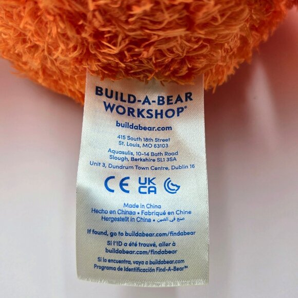 Build A Bear Jack O Lantern Pumpkin Light Up Halloween Stuffed Plush BAB Orange - Picture 8 of 11